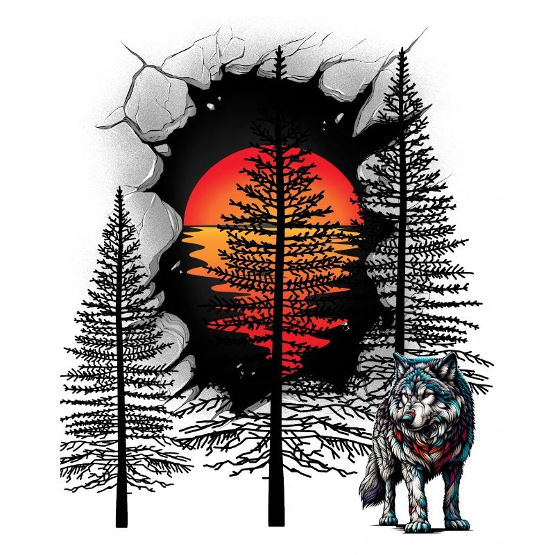 Wolf Wölfe mystisch Wald Waldtiere Märchen