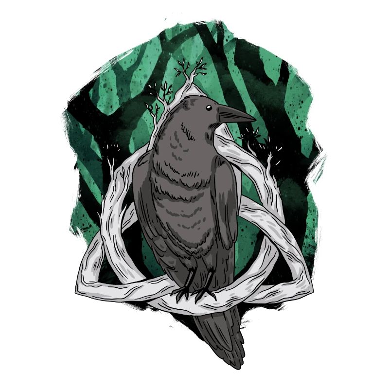Forest Raven Raven Crow Crow Mystical Bird