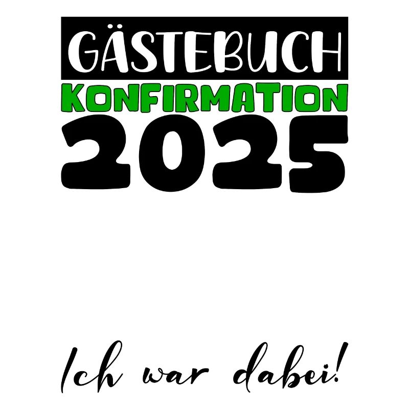 Konfirmation 2025 Gästebuch Deko Mädchen Jungen