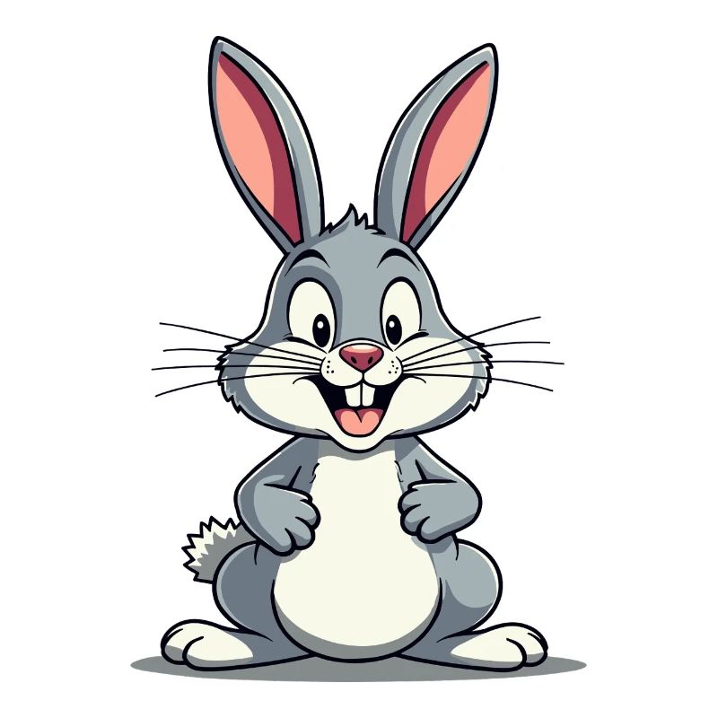 Drôle Lapin de Pâques Lapin mignon Pâques