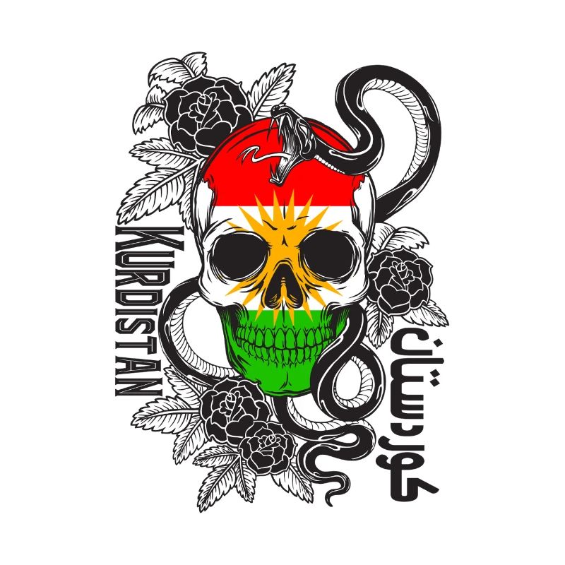 Kurdistan Flagge Bakur Bashur Rojava Rojhlt Newroz