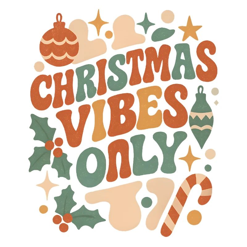 Christmas Vibes Only Retro