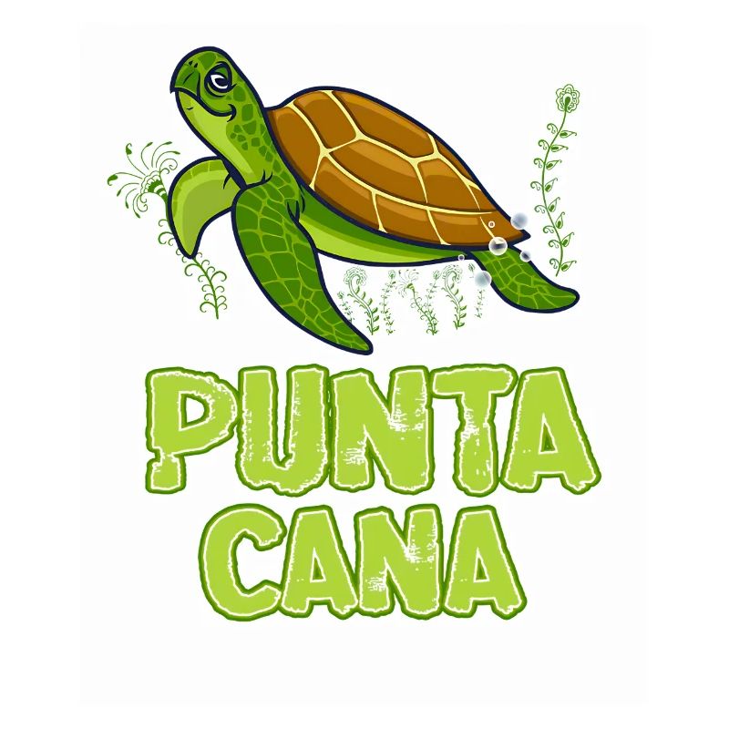 Punta Cana-Sea Turtle Illustration Gift