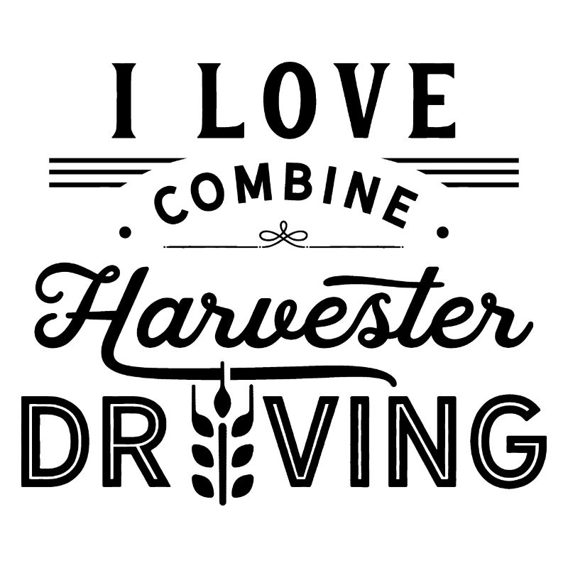 J’aime la moissonneuse-batteuse conducteur de moissonneuse-batteuse