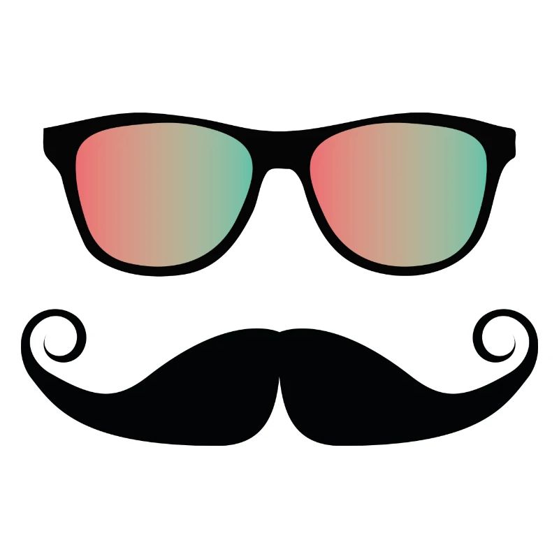 Sonnenbrille mit Schnauzbart