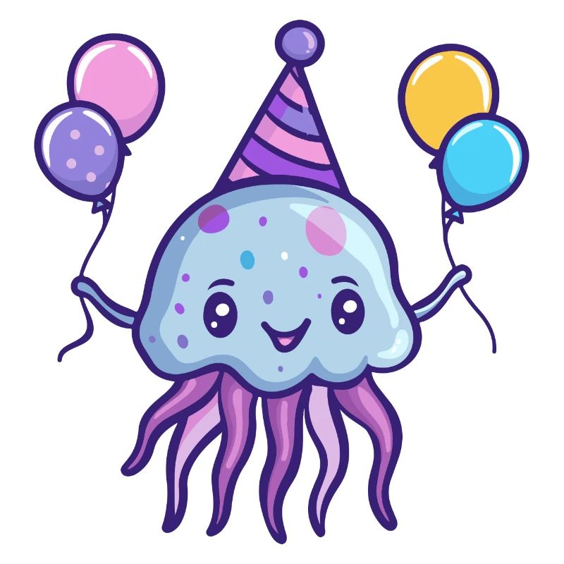 Qualle Geburtstag Comic