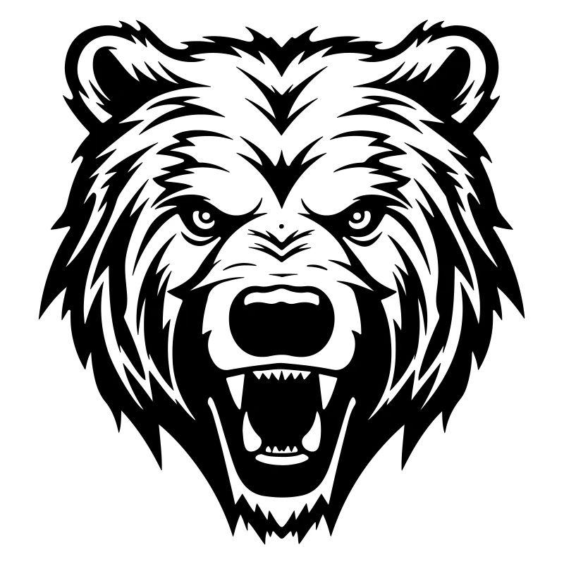 Tête de grizzli