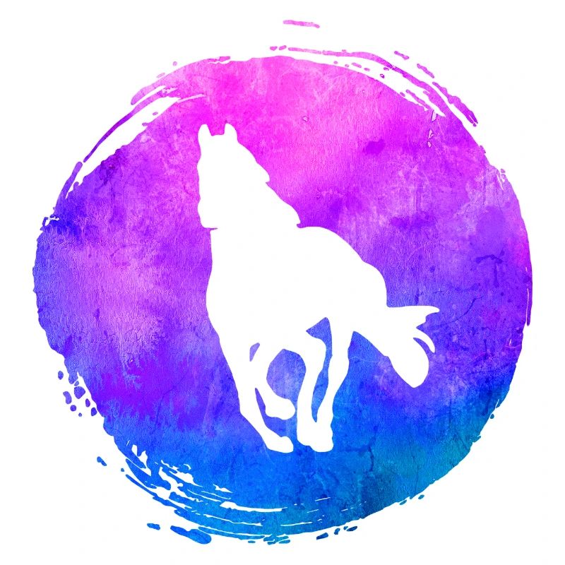 Pferde Tier Aquarell Art