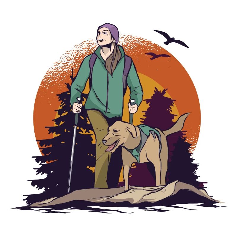 Walking with the dog
