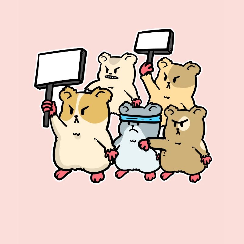 Hamster Protest Uprising Demonstration Demo