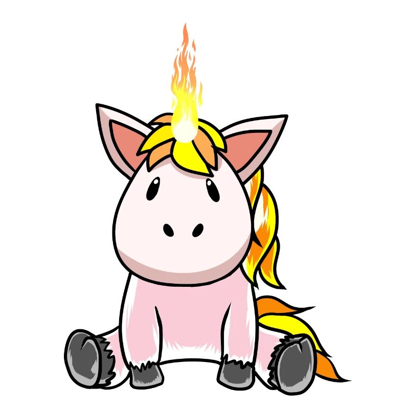 Feu feu feu chaleur licorne fantasy