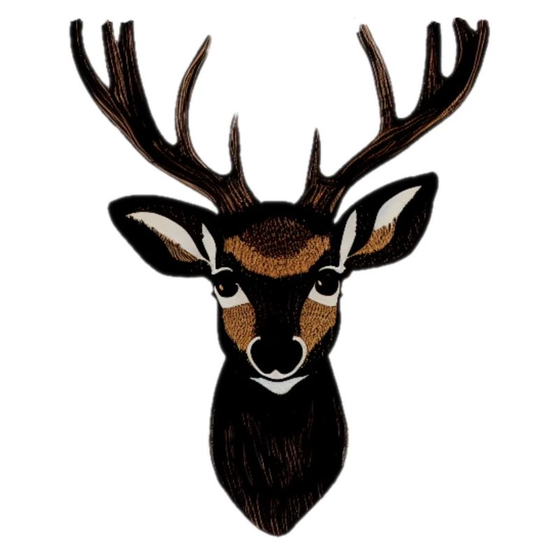 Hirschkopf im Herbst Hirsch Geweih Bock Reh Kitz