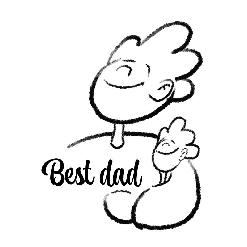 Best dad und Sohn Illustration