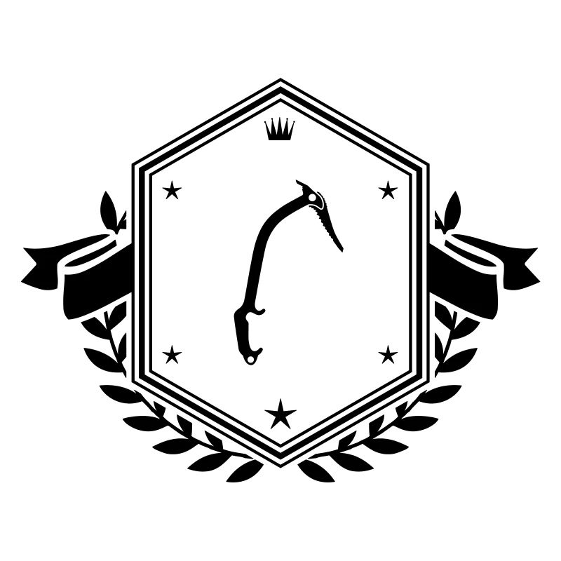 Kletterausrüstung eispickel Wappen