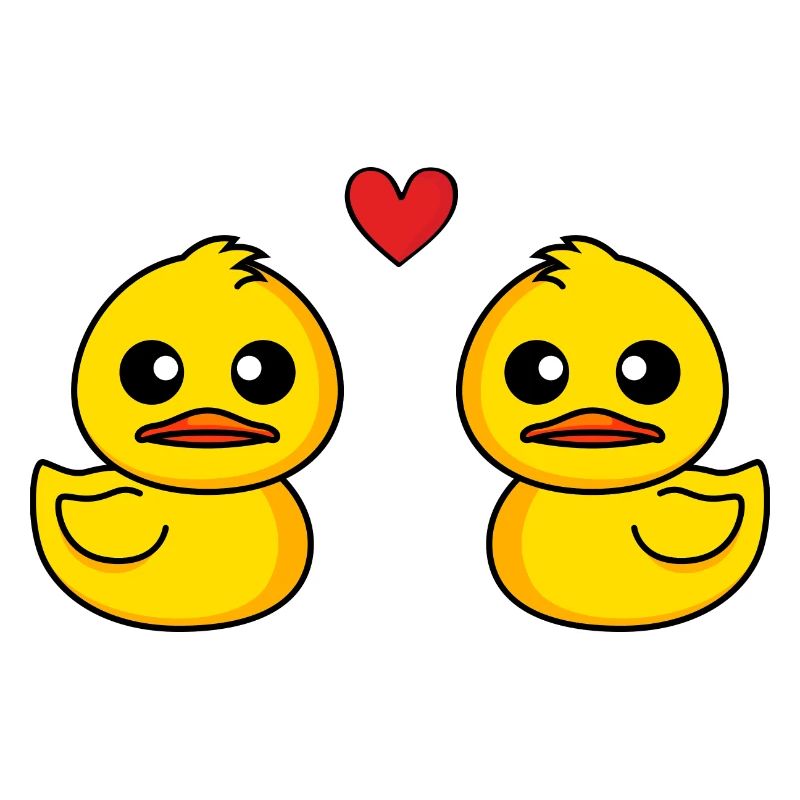 Duck Comic Couple love