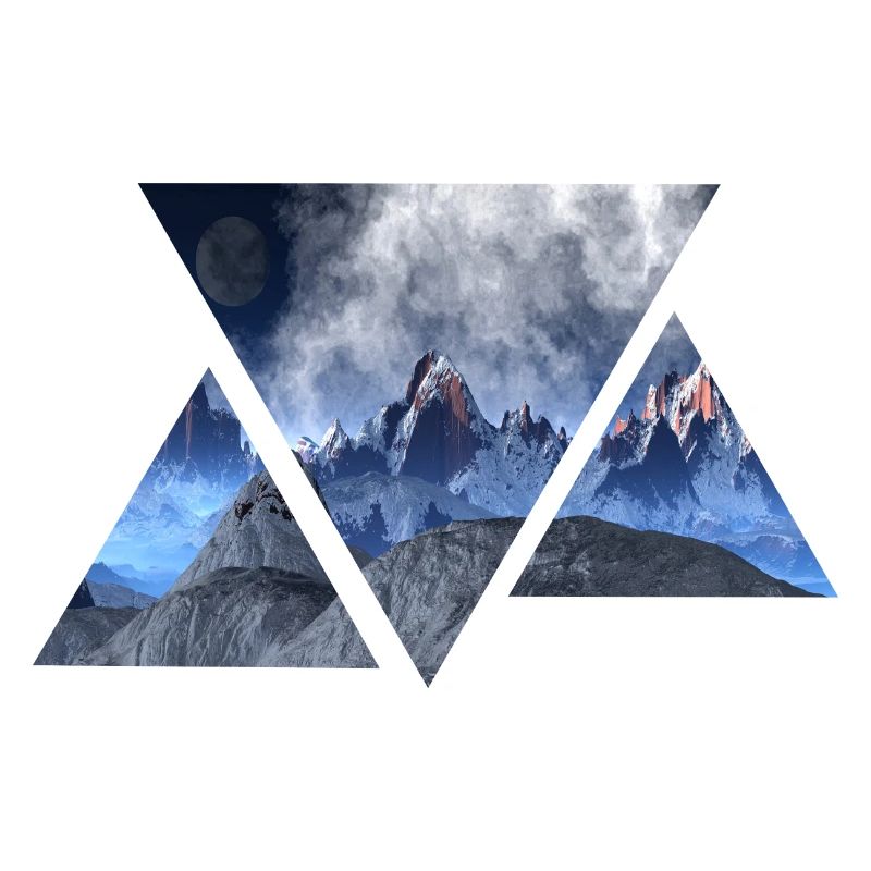 Triangle | Montagnes | Idée cadeau | Paysage