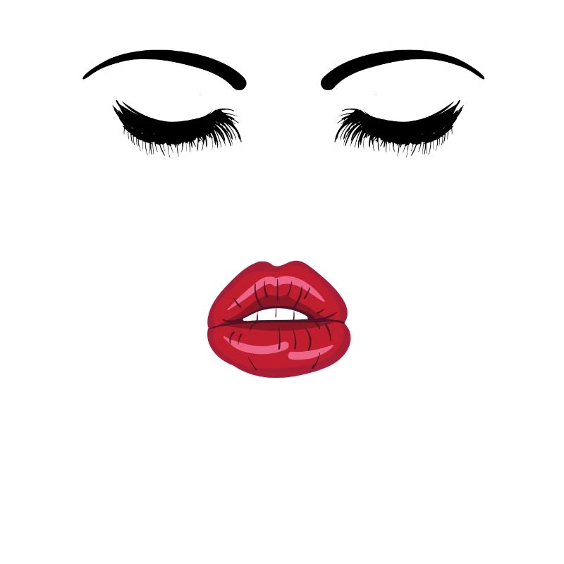 Visage avec bouche ouverte