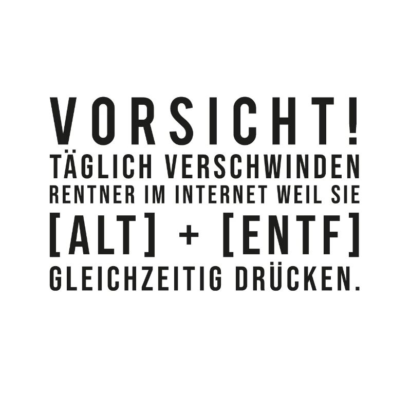 Rentner verschwinden im Internet