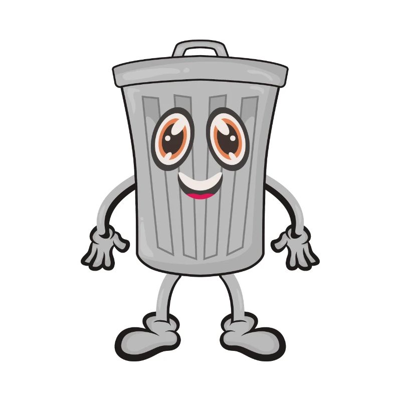 Garbage trash can