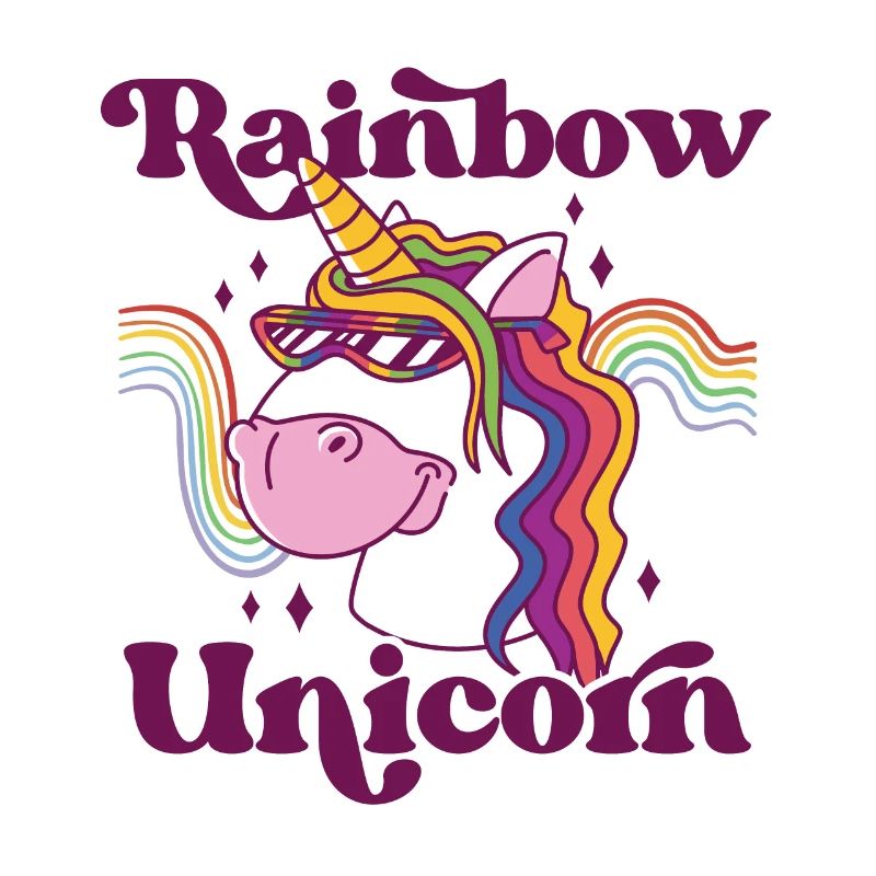Rainbow Unicorn Bisexual Transgender Pride Rainbow