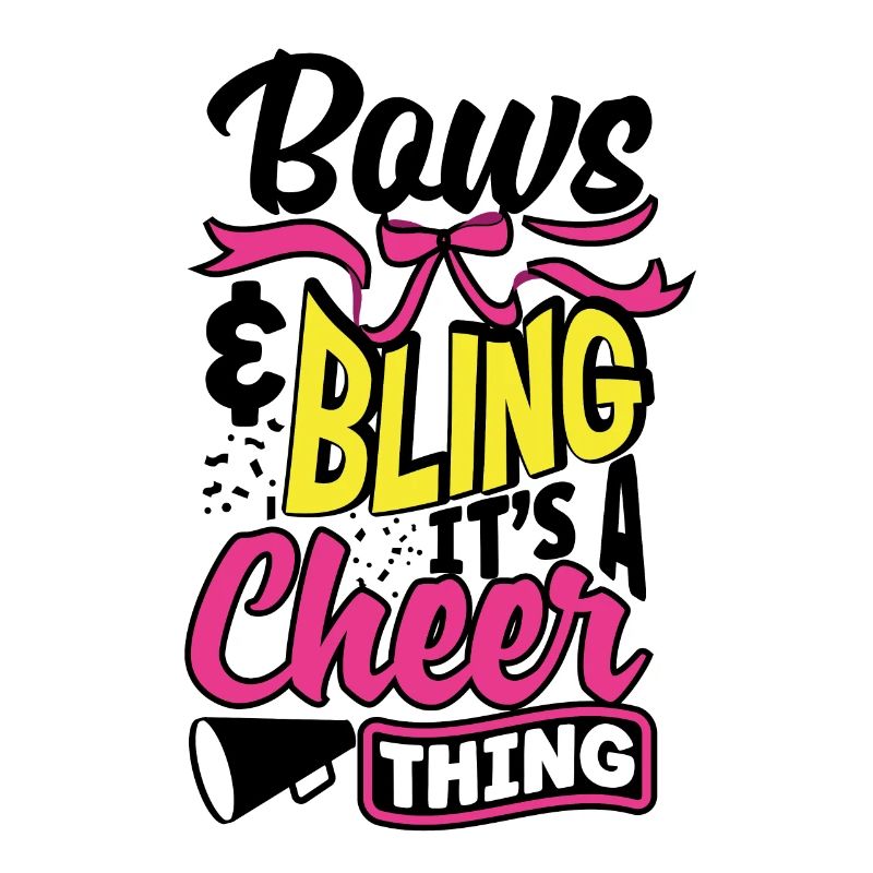 Bows Bling It's A Cheer Thing Cheerleading Cheerle