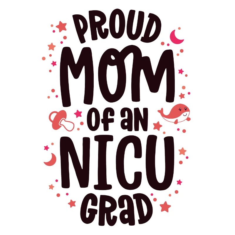 Stolze Mutter einer NICU-Absolventin NICU Grad Mutter