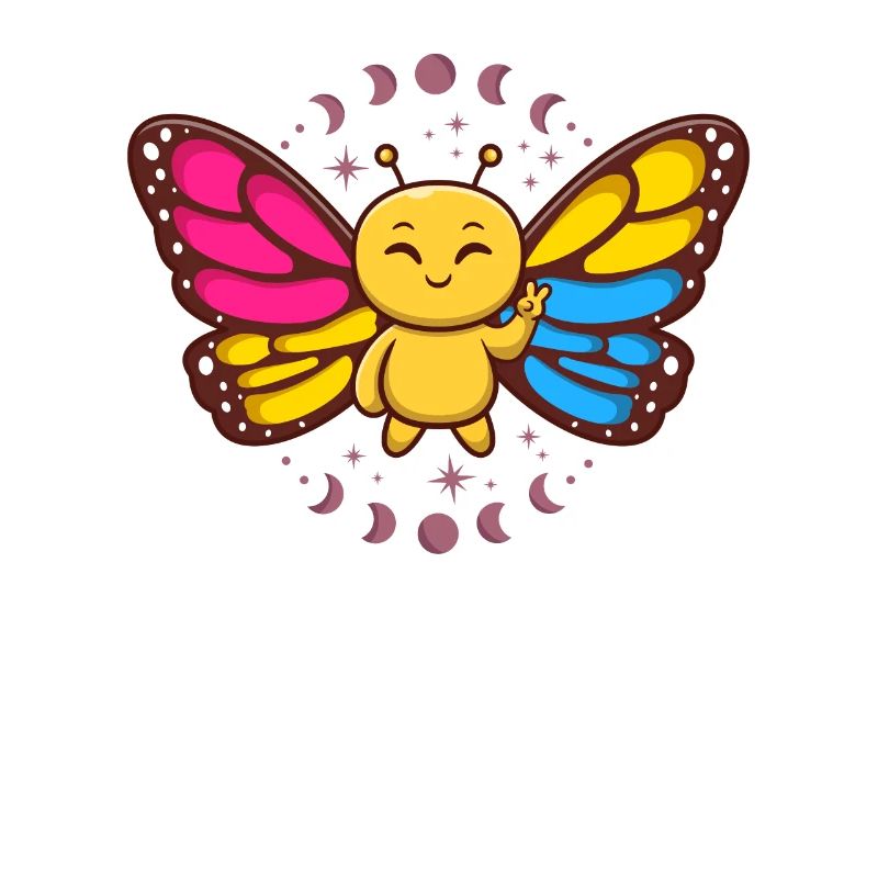 Pansexual Monarch Butterfly Insect Subtle Pan