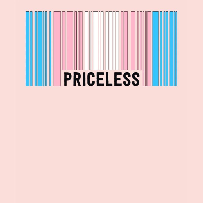Unbezahlbare Trans Pride Barcode Subtile Transgender