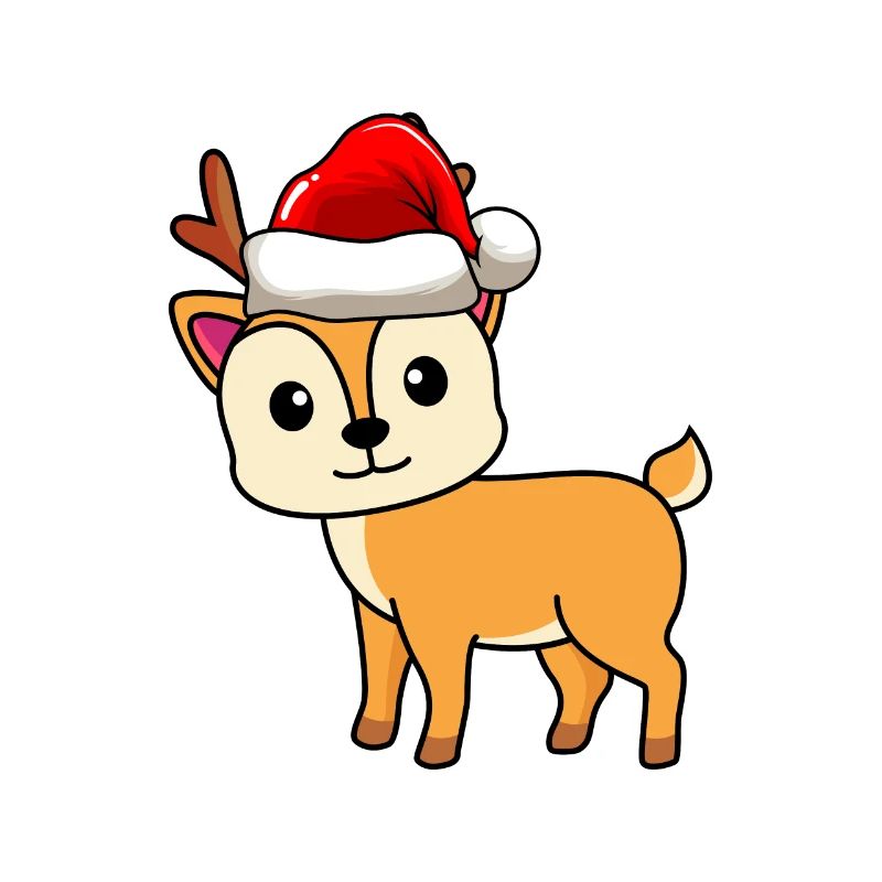 Hirsch Comic Weihnachten