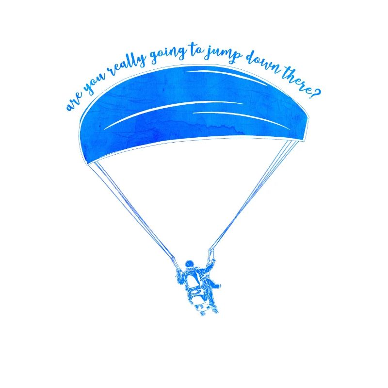 Are You Really Going To Jump Down Here? Paraglidin