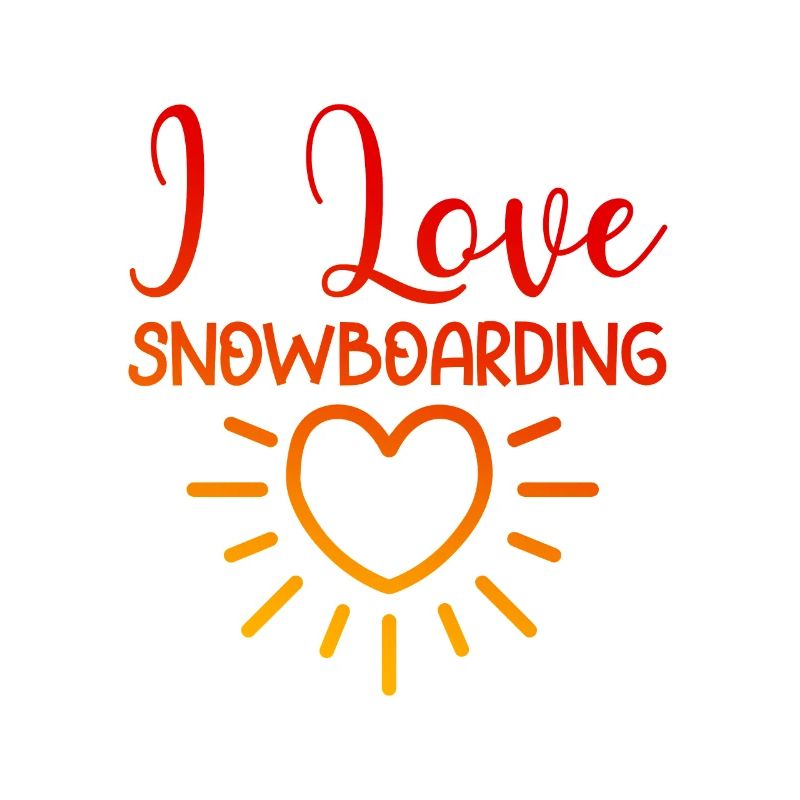 Ich liebe Snowboarding