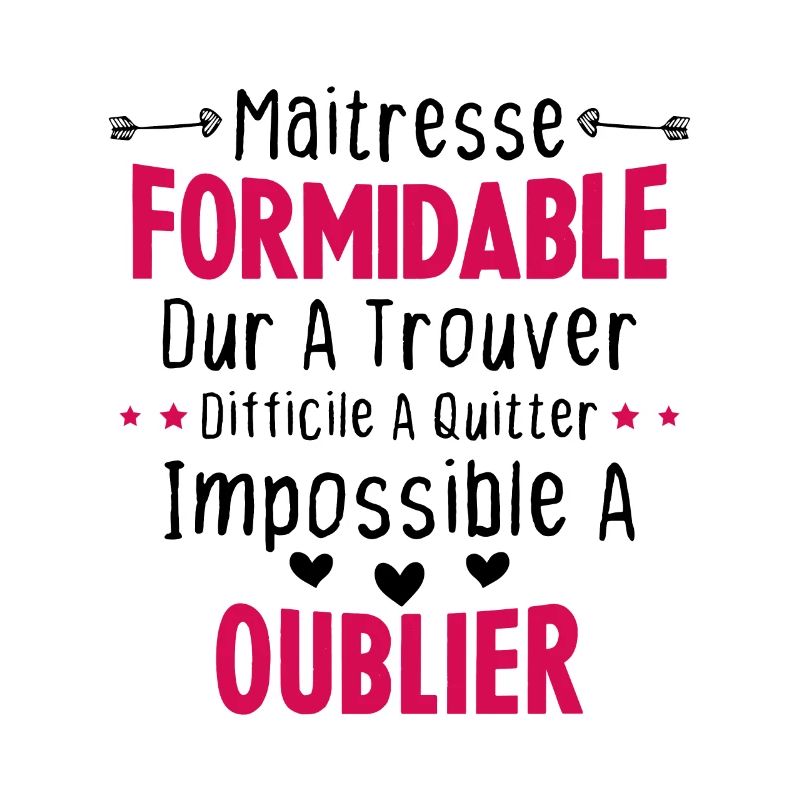 Maîtresse formidable cadeau Maîtresse d'école