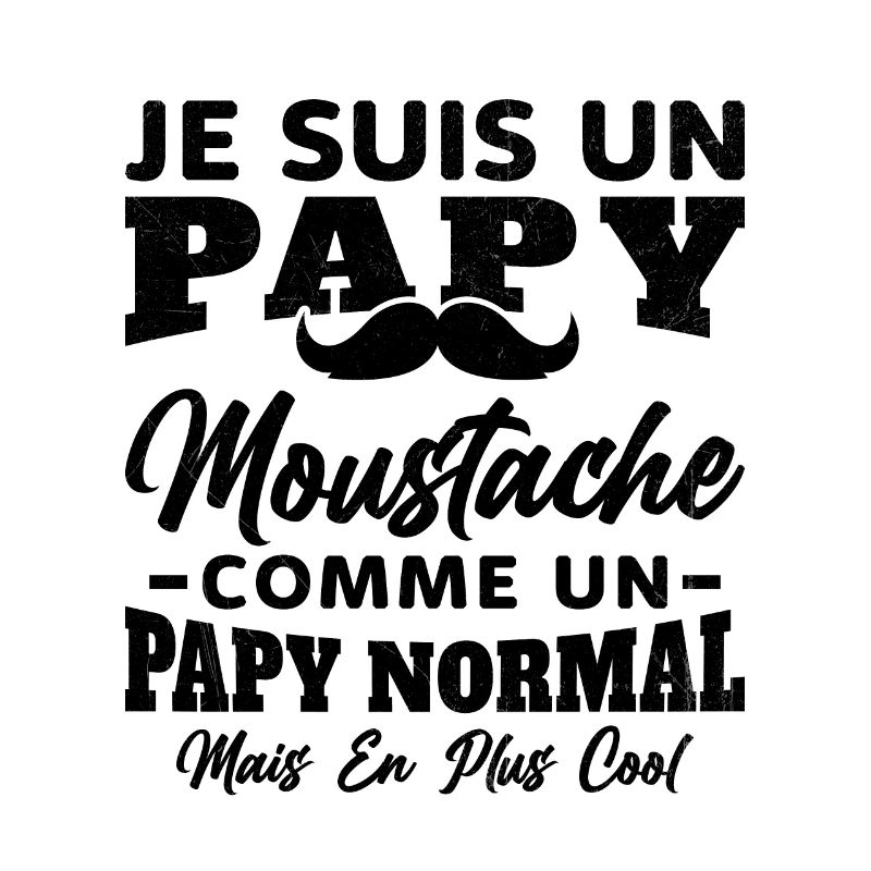 Un papy moustache comme un papy normal