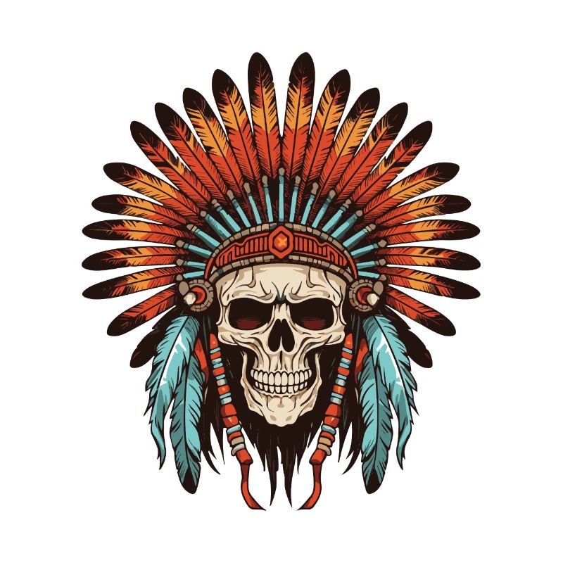 Apache Indian Chief Skull