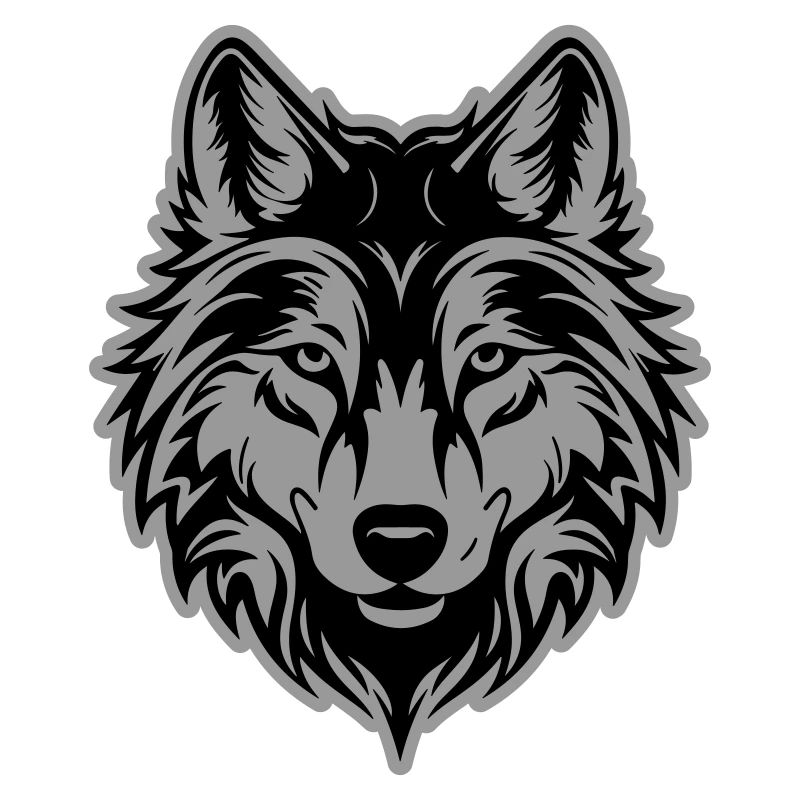 Silhouette de loup
