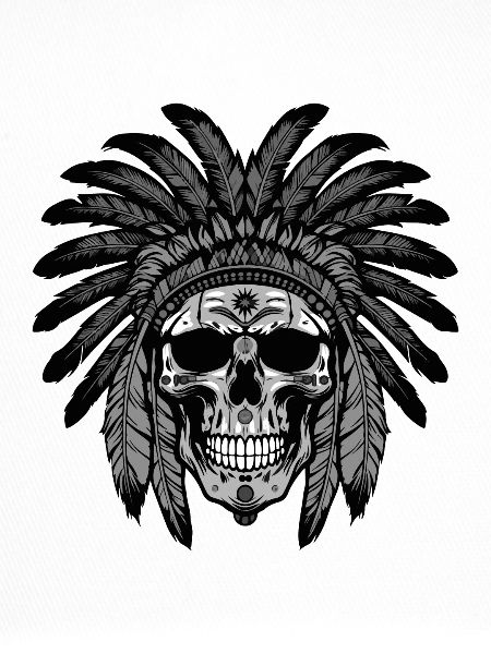 Chef indien Apache Skull
