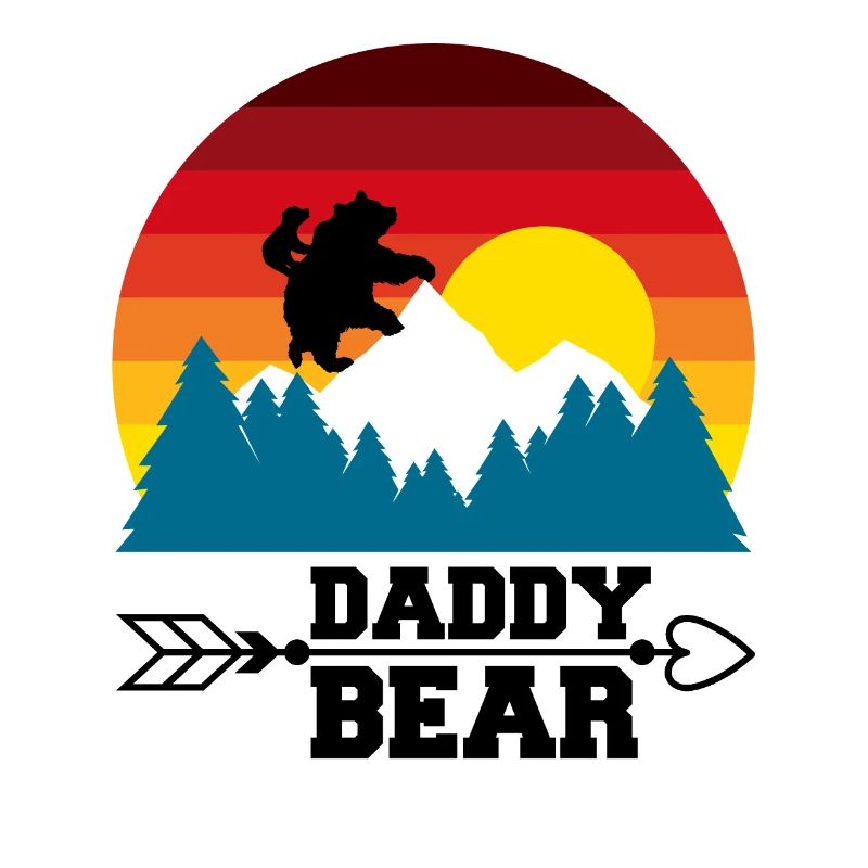 Papa Ours escalade la montagne dans Forest der Bär