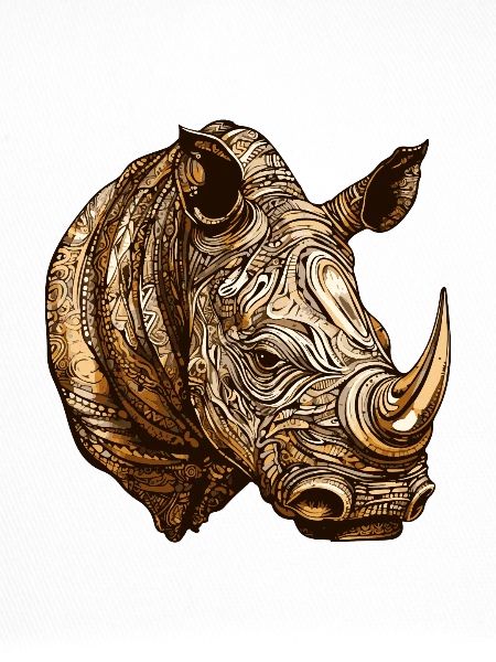 Rhinoceros Head Animal
