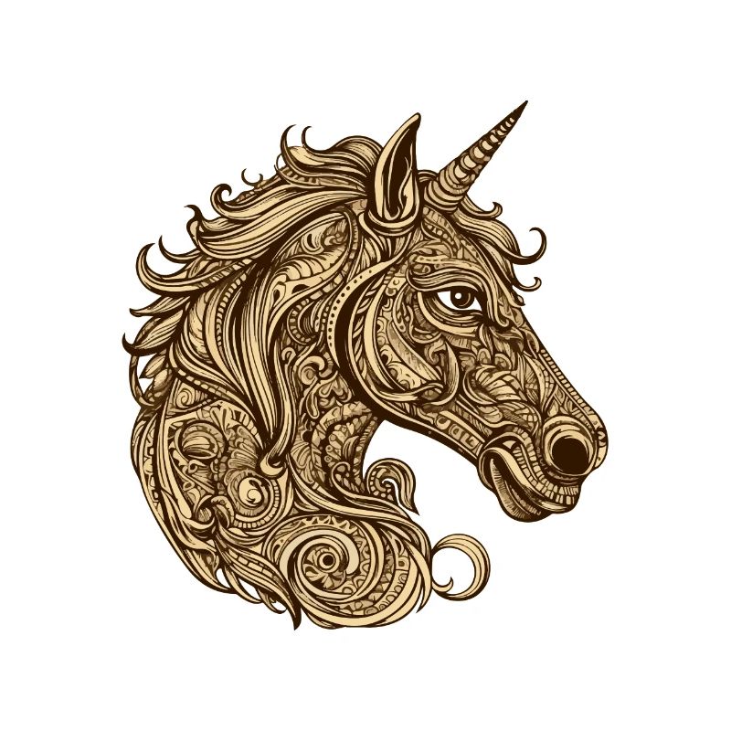 Einhorn Kopf Tier