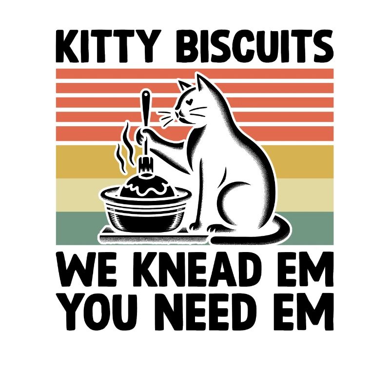 Kitty Biscuits Nous les pétrissons Vous avez besoin d’eux Cuisson Cuire