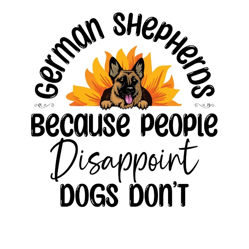 Deutsche Schäferhunde, weil Menschen Hunde enttäuschen