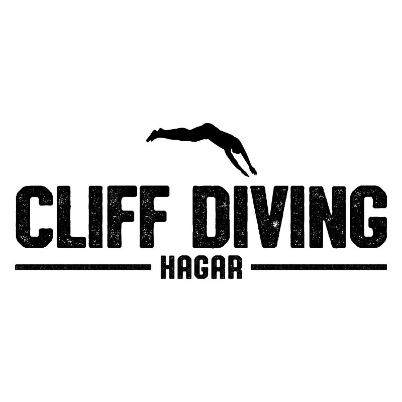 Retro Graphic Cliff Diver Cliff Diving Tombstoning
