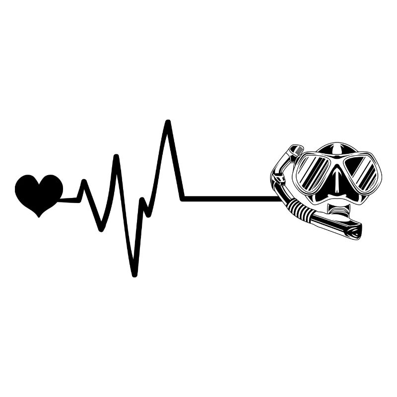 Diving goggles pulse heart