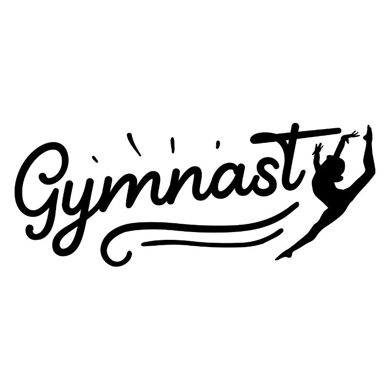Retro Graphic Gymnast Gymnastics Acrobat Acrobatic
