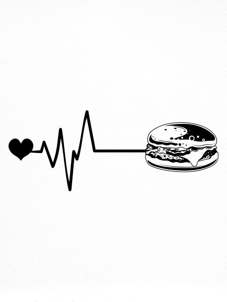Burger Pulse Heart Love