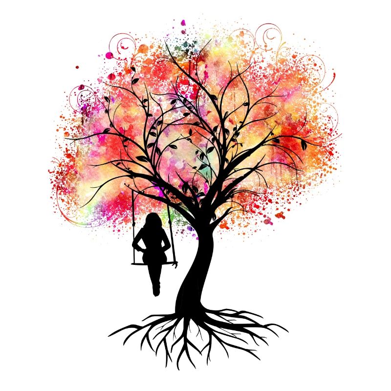 Bunter Baum
