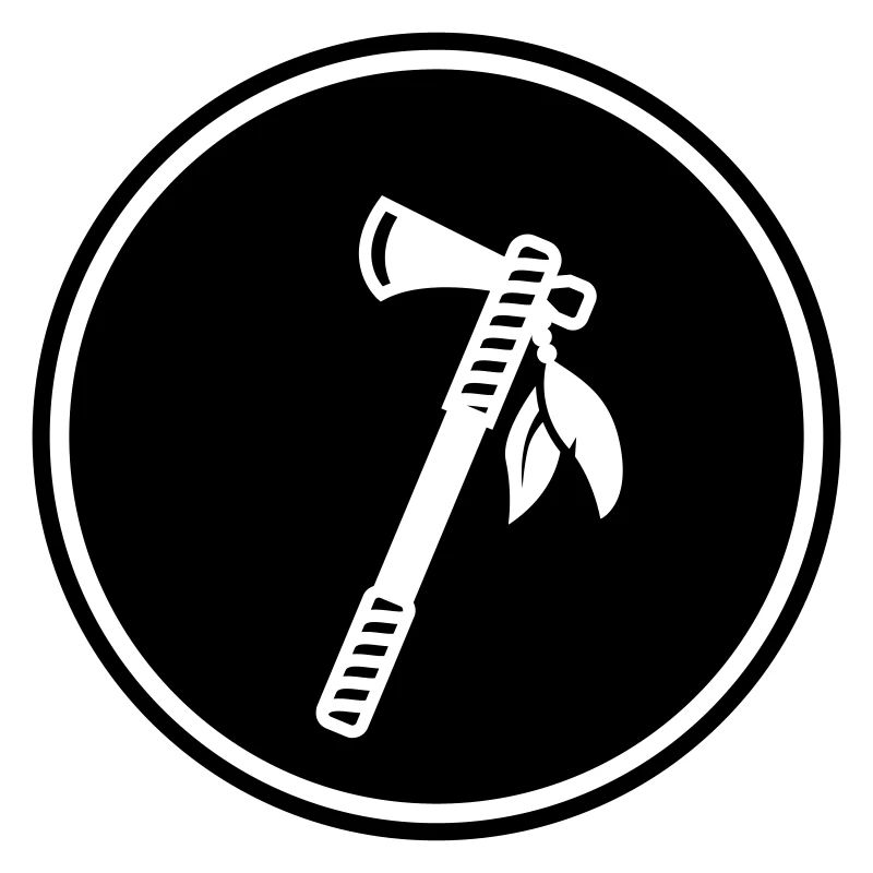 Axe Indian feather