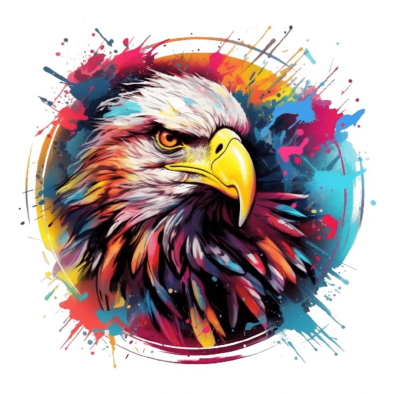 Des aigles en couleurs