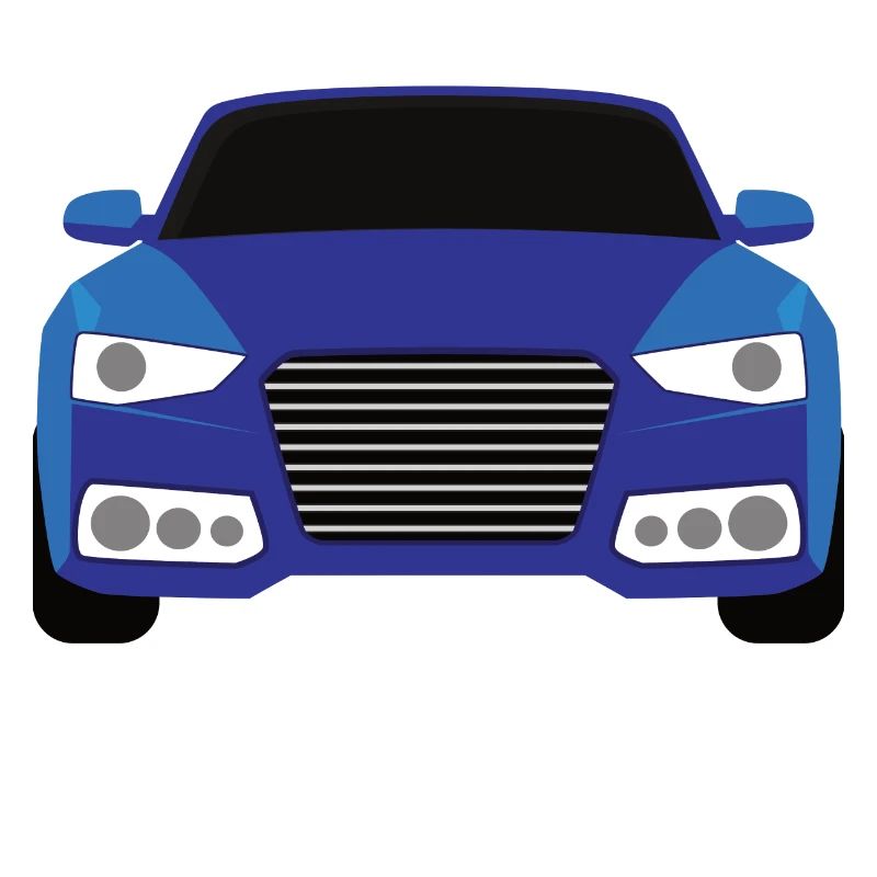 Conception graphique de voiture bleue