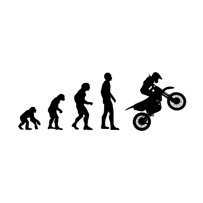 Motorradfahrer Evolution
